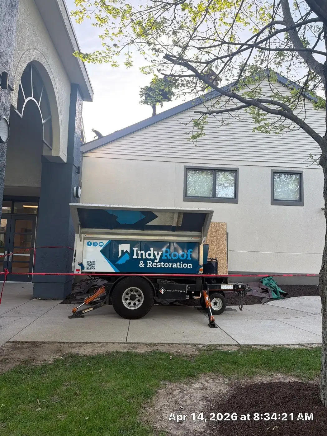 Commercial roof inspection documented in Upland
